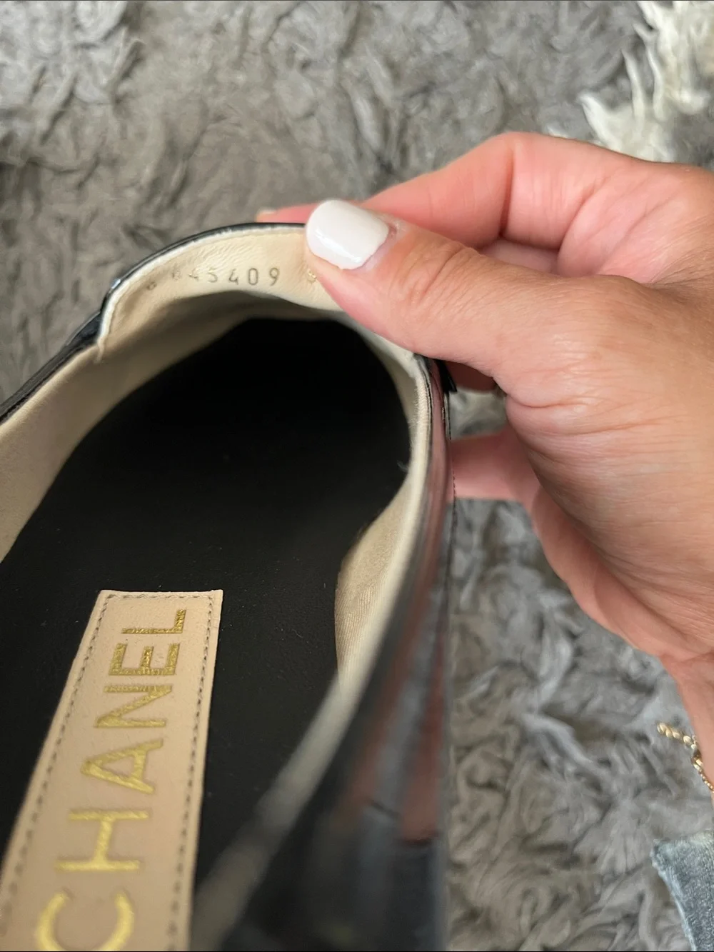 Chanel black loafers. Patent calfskin. Size 36.5. New in box. Season 24C.